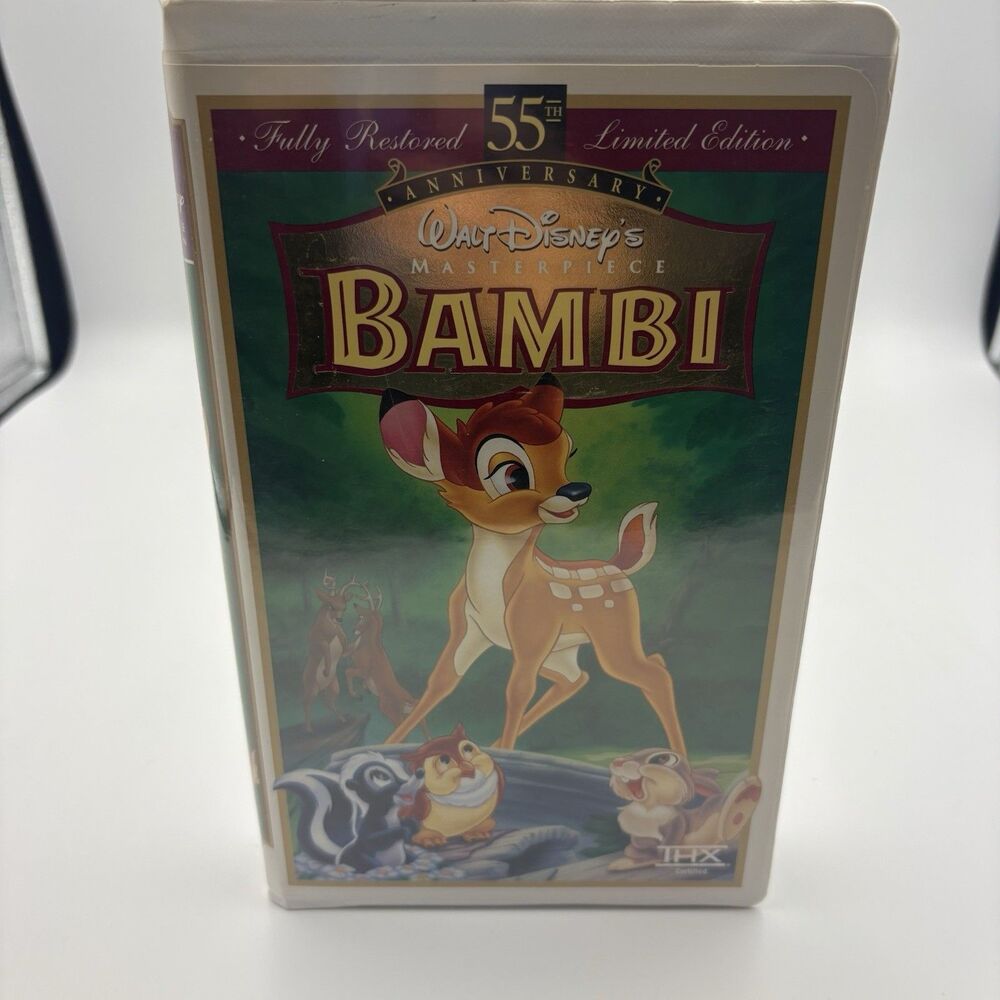Bambi Masterpiece Limited Edition Vintage Disney VHS Clamshell Case
